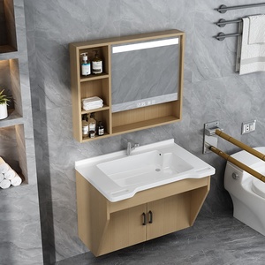 Armoire miroir intelligente murale <span class=keywords><strong>multicouche</strong></span> en bois massif, style moderne minimaliste, personnalisée, pour maison de retraite, avec éclairage anti-buée et rangement pour salle de bain - Product Image 3