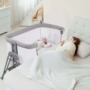 Topkwaliteit Baby Meubelen Opvouwbare Babybedje Draagbaar Sterk Frame Pasgeboren Baby Bassinetten Verstelbare Draagbare Kids Wieg Bed