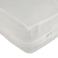 Couvre-matelas en vinyle à fermeture éclair de calibre 6 Couvre-matelas amovible jetable en plastique imperméable en PVC Couvre-lit en vinyle