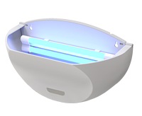 Piège à colle anti-moustiques LED UV à tube, lampe électrique tue-insectes pour zones alimentaires de 50 à 100 m²