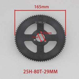 <span class=keywords><strong>Kit</strong></span> de chaîne et pignon en acier de haute qualité 25H-68T/80T pour tricycle électrique, moto, <span class=keywords><strong>pocket</strong></span> <span class=keywords><strong>bike</strong></span>, quad ATV - Product Image 4