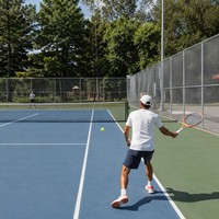 Clôture sportive en treillis galvanisé robuste résistant aux intempéries, revêtement PVC durable anti-UV, maille losange pour périmètre de terrain public