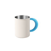 Nouvelle tasse à double paroi en acier inoxydable 316 émaillé, couleur macaron, style rétro chinois, design bicolore pour couples et enfants