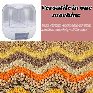 Airtight PP+PET Food <b>Storage</b> <b>Container</b> 360 Degree Grain Dispenser 3-6L Capacity <b>Kitchen</b> Use - Product Image 2