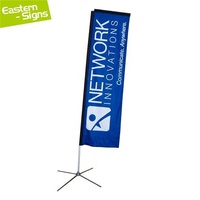 Drapeau carré imprimé sur mesure, drapeau de plage personnalisé avec visibilité double face, drapeaux en fibre de polyester pour la publicité