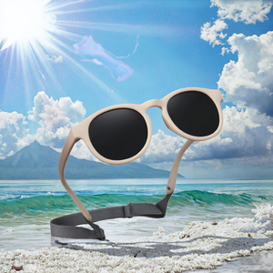 2025 New Children's Silicone <b>Sunglasses</b> 0-3 Year Old Multi-Color UV400 Protection Outdoor Sunshade - Product Image 2