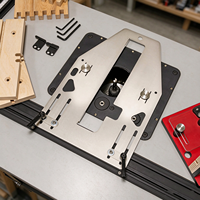Table de fraisage de précision pour assemblages en joint, Gabarit professionnel pour le travail du bois, Idéal pour les assemblages par emboîtement DIY industriels, Indexation en aluminium 1/4"-1/2"