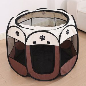 Jaula Plegable Octogonal para Mascotas, Recinto para Gatos, Tela Oxford Lavable, Corralito Portátil para Gatos de Interior - Product Image 2