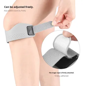 Soporte <span class=keywords><strong>de</strong></span> Tendón Rotuliano <span class=keywords><strong>de</strong></span> Silicona, Correa Ajustable Antideslizante, Estabilizador <span class=keywords><strong>de</strong></span> Rótula, Rodillera para Tendinitis <span class=keywords><strong>de</strong></span> Saltador - Product Image 5