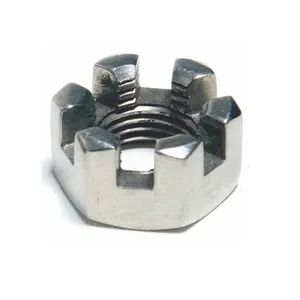 DIN935 type A Flange Stainless Steel Slotted Round M30 Hex Castle Nut