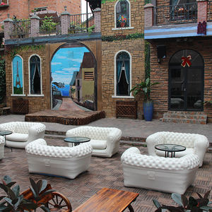 Sofá inflable moderno de PVC plegable, muebles al por mayor, sofás de aire Chesterfield para Hotel, fiesta al aire libre y uso en la sala de estar - Product Image 3