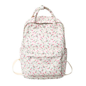 Custom Fashion Floral Travel Back Bag <b>Girls</b> Flower Printing Backpack Laptop <b>Book</b> Bag Daily Backpack - Product Image 1