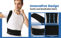 Correcteur de posture réglable en usine, soutien claviculaire et dorsal, protection des épaules, respirant, pour le fitness et le soutien lombaire