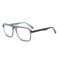 Montures de lunettes carrées en acétate unisexes WFD-F3006 en gros pour tous les visages avec lunettes de lunettes Spring Temple