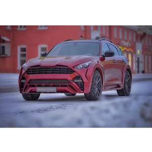 Pour <span class=keywords><strong>Infiniti</strong></span> <span class=keywords><strong>QX70</strong></span>/FX35/FX50 : Kit carrosserie de style SCL en fibre de carbone, comprenant pare-chocs avant, pare-chocs arrière, ailerons, jupes latérales et garde-boue - Product Image 3