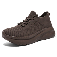 Chaussures de course respirantes en maille tricotée personnalisées pour hommes et femmes, baskets élégantes et confortables avec semelle amortissante pour un usage décontracté et actif