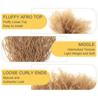 27 #   Extensions de cheveux dreadlocks bouclées blondes interlockées de 12 pouces (0,1 cm) faites à la main – Vente en gros Anna Factory