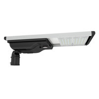 Tiang bertenaga surya dipasang Area Cahaya Surya Led semua dalam satu jalan luminer 40 Watt lampu jalan