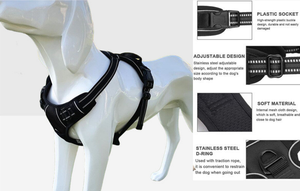 Arnés Ajustable y Cómodo para Mascotas, Resistente, con Correas para el <span class=keywords><strong>Pecho</strong></span>, Reflectante, Antitirones, para Pasear Perros - Product Image 6