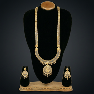 Wholesale Fashion <b>Necklaces</b> 14K 18K 24K Gold Filled Brass Dubai Style <b>Long</b> Jewelry Set Traditional Turkish Design Jewelry Set - Product Image 1