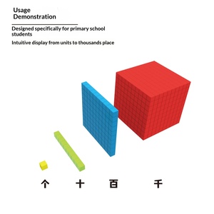 Matériel pédagogique en plastique pour l'apprentissage des nombres jusqu'à 100 000, Montessori, à base de nombres décimaux, tridimensionnel, pour l'éveil éducatif précoce - Product Image 4