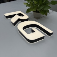 Enseigne en acrylique LED personnalisée, lettres 3D à double éclairage, lettres lumineuses résistantes aux intempéries, enseignes pour fabricants d'enseignes commerciales