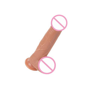 Groothandel Zachte <span class=keywords><strong>Vibrator</strong></span> Siliconen Model Van Vrouwen En Mannen Realistische Penis Leven Als Stuwende Dildo - Product Image 6