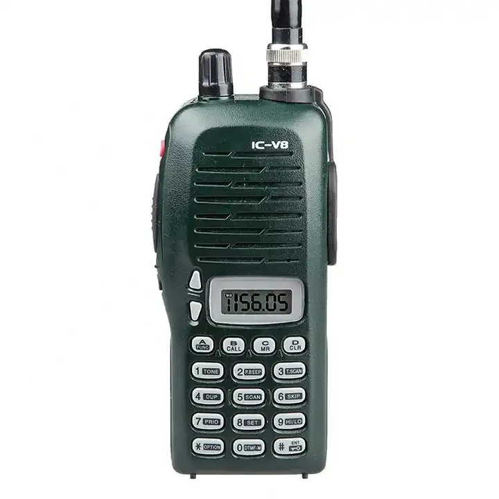 Atacado IC-V8 Rádio VHF 5.5 W Walkie Talkie, conjunto de rádio bidirecional portátil com função VOX integrada, feito no Japão