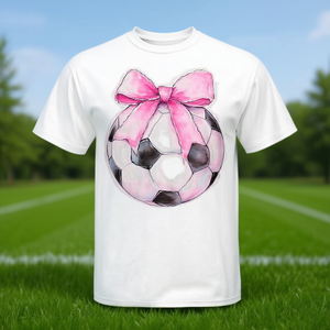 Camiseta de Fútbol para Niñas con Lazo Rosa y Cinta Delicada - Product Image 3