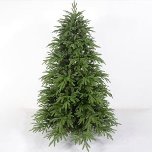 Sapin de Noël artificiel floqué de haute qualité du fabricant, 1,5 à 3 m, en PE/PVC mélangé, pré-éclairé avec lumières LED - Product Image 4