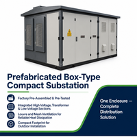 Poste de transformation compact de type boîtier 10KV 0.4KV préfabriqué 200-1600KVA Installation rapide