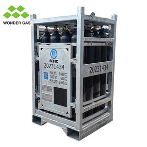 رف تخزين لأسطوانات غاز الهيدروجين 4×4 وحدات سعة 50 لتر وضغط 200 بار للتخزين والنقل البحري - Product Image 4