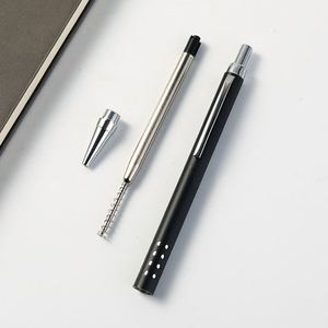 <b>Retractable</b> Metal <b>Pen</b> Featuring an Aluminium Lacquered Barrel with Sleek Chrome Trim for a Touch of Sophistication Black Ink - Product Image 6