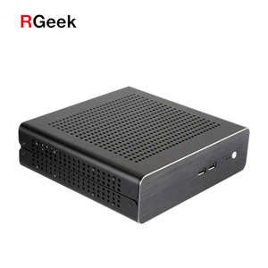 RGEEK Tùy Chỉnh <span class=keywords><strong>Mini</strong></span> <span class=keywords><strong>ITX</strong></span> PC Trường Hợp Hợp Kim Nhôm Trường Hợp Máy Tính Nhỏ <span class=keywords><strong>HTPC</strong></span> Chassis USB2.0 + 120W Power Adapter + 150W PICO PSU - Product Image 6
