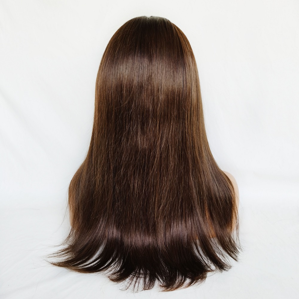 批发豪华天然柔软的人类原始头发天然头皮隐藏结女性人类头发 - buy