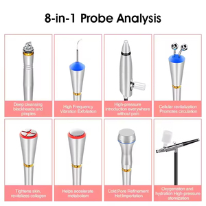 Mesin Perawatan Kulit Mikrodermabrasi Pembersih Wajah Dalam Aqua Peel Jet Oksigen Air H2O2 Layar Sentuh 8 in 1 yang Laris Terjual - Product Image 4