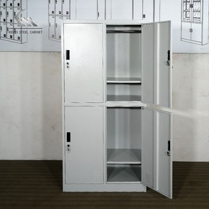 Casier de vestiaire en acier à 4 portes pour auberge de jeunesse, armoire de rangement métallique pour salle de sport, casier pour personnel à <span class=keywords><strong>vendre</strong></span> - Product Image 3