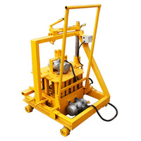 Machine Manuelle QT 40-3C de Briques de Terre Comprimée pour le Marché Africain, Année 2019, à Vendre pour Gagner de l'Argent à Domicile