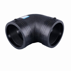 Vente directe usine : Raccords de tuyauterie HDPE, coudes PE à 90 degrés, anti-corrosion, prêts à couper pour l'alimentation en eau industrielle, électrofusion, à bride - Product Image 1