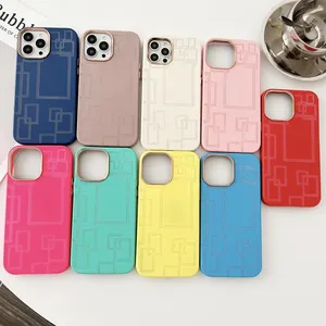 ASJ 3-In-1 Leather Laser Engraving Cell Phone Case for iPhone
