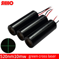 Módulo láser de Cruz Verde de alta calidad, escáner de clase industrial, localizador de posicionamiento, transmisor de tubo, lanzador láser, 520nm, 10mw