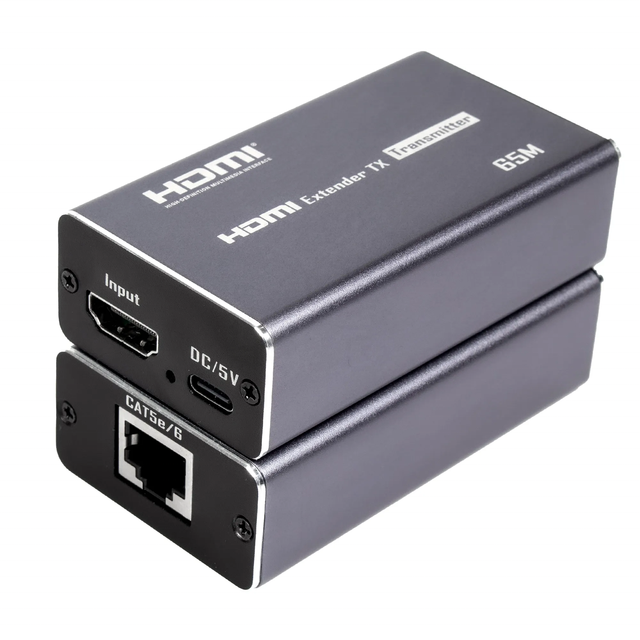 2025 New Model for HDMI Extender 1080P 60Hz Cat6 Audio Video Adapter for Extend for HDMI Converter Transmitter & Receiver up 65m
