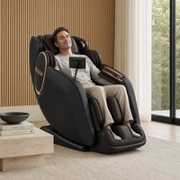 Fauteuil de massage intelligent ZhouQi avec écran tactile 7 pouces, zéro gravité, shiatsu 3D, airbag intégral, inclinable, charge sans fil pour la maison et le bureau