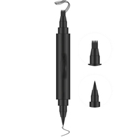 Crayon à barbe Oem double face 2023 naturel imperméable à l'eau, style correcteur de la barbe, stylo de tatouage de remplissage, stylo polyvalent 4 points barbe