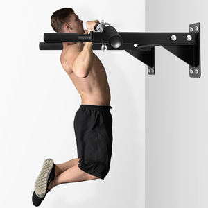 調節可能なスチール製ブラックホームジム懸垂バー、ドア枠用ホームエクササイズフィットネス機器、95x95x30cm - Product Image 4