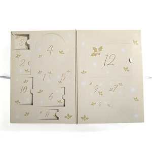 Boîtes à bonbons de mariage en carton beige à la mode sur mesure par les fabricants, boîtes à collation rigides imperméables écologiques avec nœuds - Product Image 3