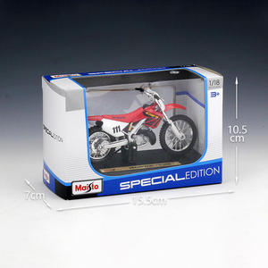 <span class=keywords><strong>Maisto</strong></span>-modelo de motocicleta Cr250r, <span class=keywords><strong>escala</strong></span> <span class=keywords><strong>1</strong></span>/<span class=keywords><strong>18</strong></span>, volante delantero, juguetes fundidos a presión, modelo de motocicleta de Metal - Product Image 6