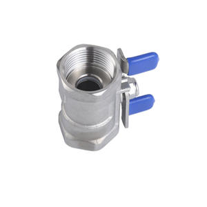 Vanne à boisseau sphérique papillon monobloc sur mesure en acier inoxydable 304, 1/2 " et 3/4 ", pour systèmes d'alimentation en eau, filetage femelle NPT, fabricant de <span class=keywords><strong>vannes</strong></span> à boisseau sphérique - Product Image 6