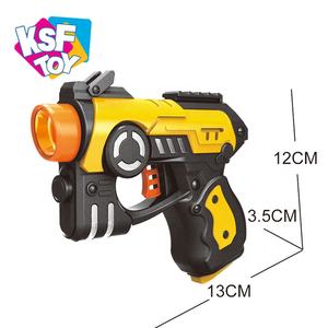 ปืนอวกาศของเล่นพลาสติก KSF Boys Funny Games แบบ 2 ชิ้น มีไฟและเสียง ใช้แบตเตอรี่ สำหรับเด็กอายุ 8-13 ปี - Product Image 5