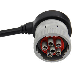 Linkyou Overmolded PVC yalıtım bakır kablo dik açı J1939 erkek/kadın yeşil tip <span class=keywords><strong>2</strong></span> Y otomotiv kablosu kablo demeti - Product Image 5